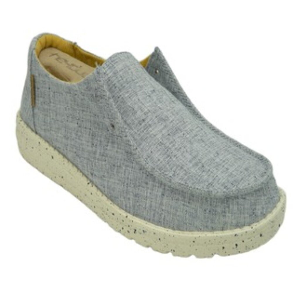 HEY DUDE WENDY WOMEN'S CHAMBRAY WHITE BLUE US 9